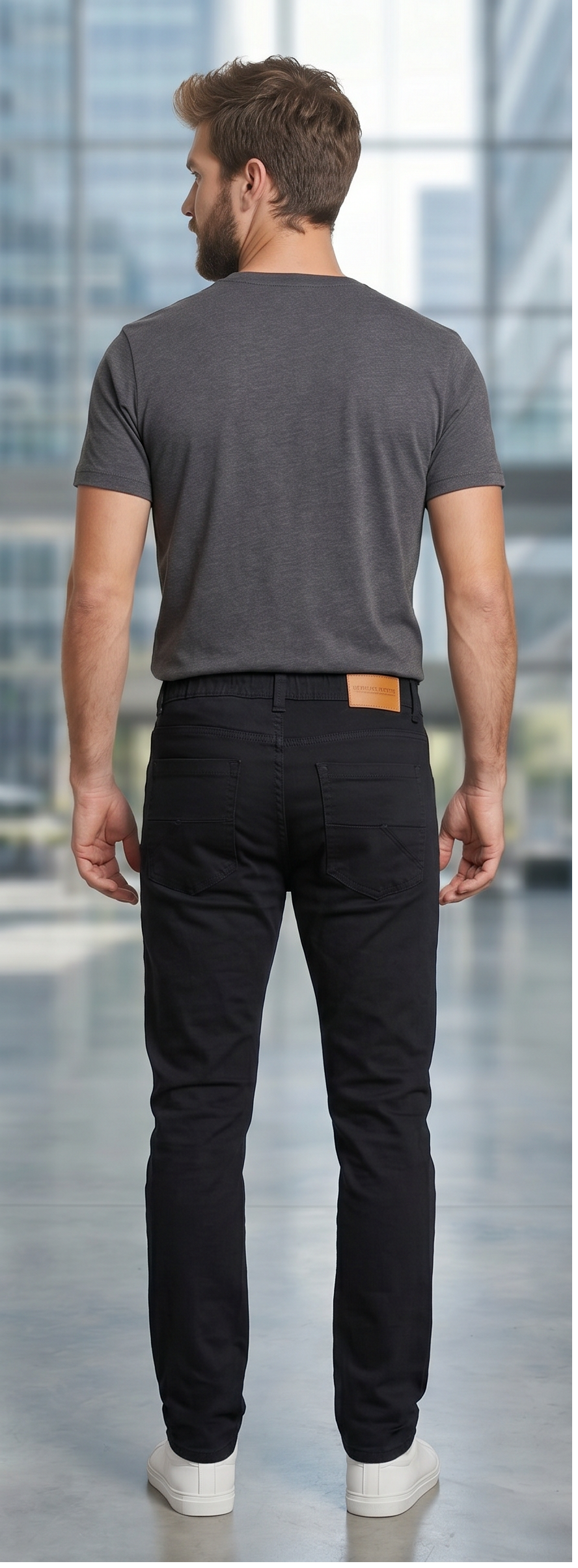 Jean Hombre jogger negro