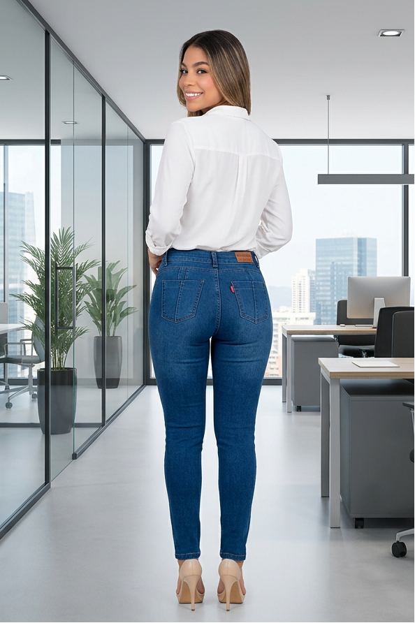 Jeans Mujer Clásicos skinny | 1 botones